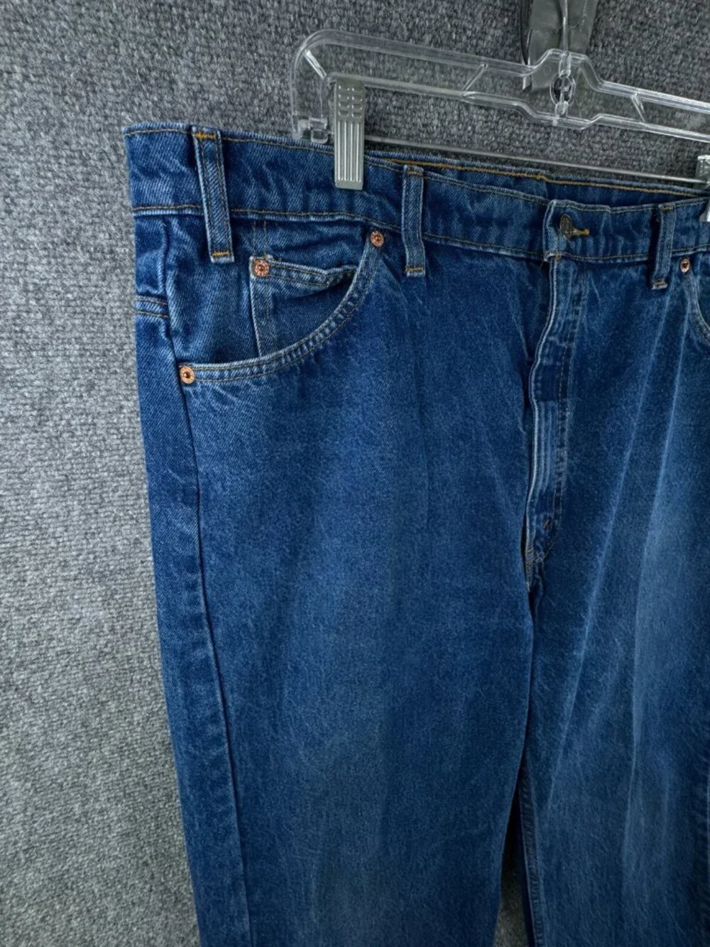 VTG Levi’s 505 Orange Tab Denim Blue Jeans ACTL 41x29 Adult 1991 Cutoff Men